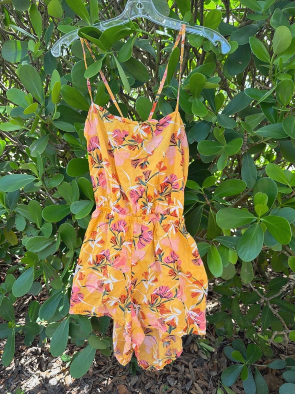 Roxy Open Back Cover Up Swim Romper